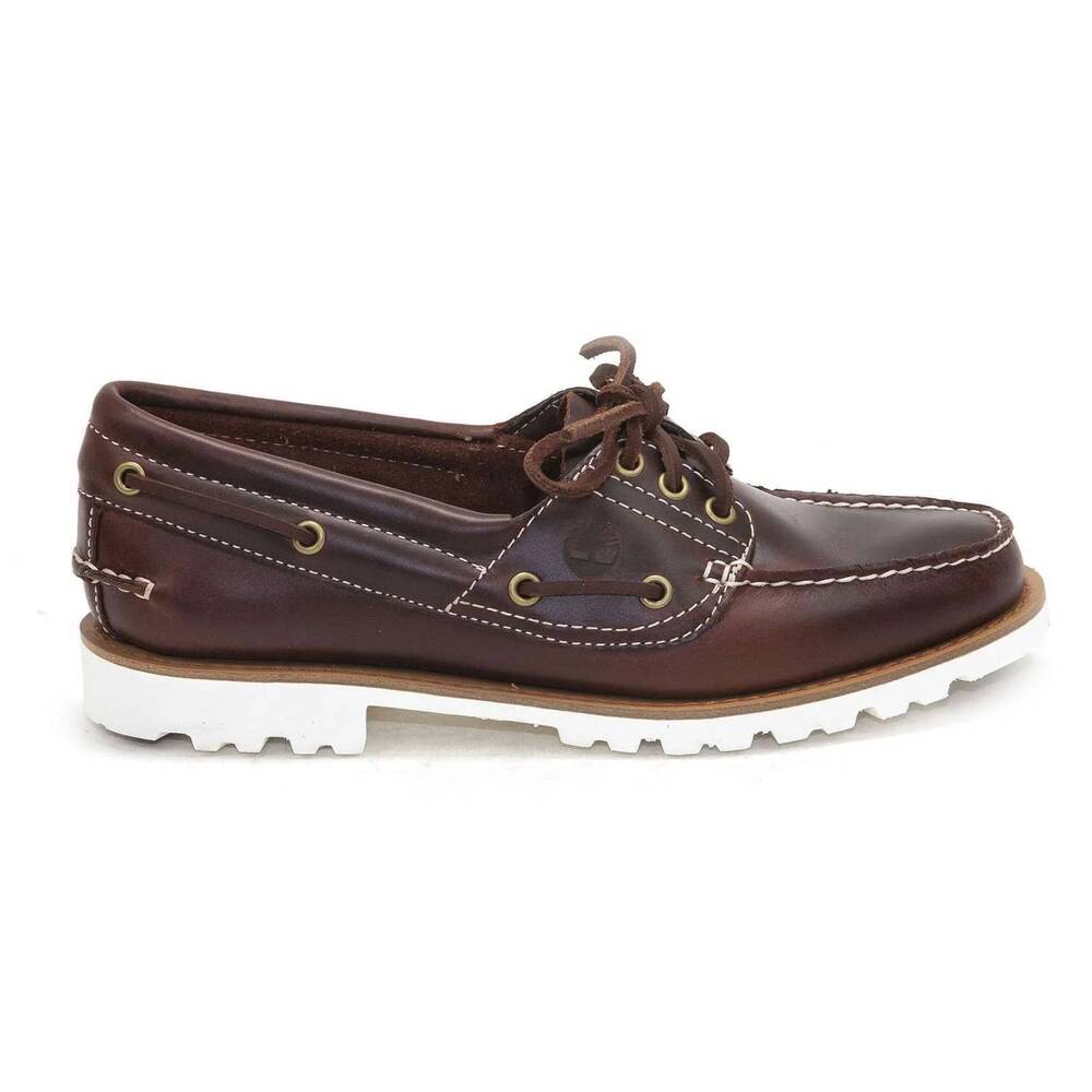 NEW TIMBERLAND women's noreen boat shoes in burgundy